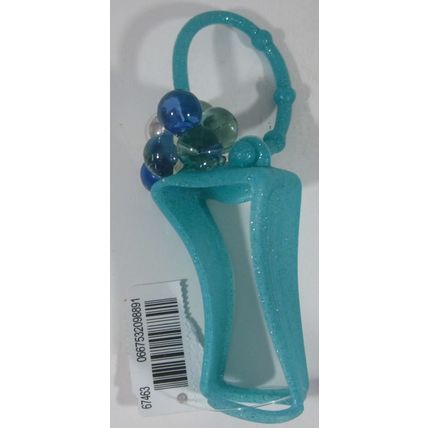 Bath & Body Works PocketBac Hand Sanitizer Holder Aqua Blue Marbles Baubles