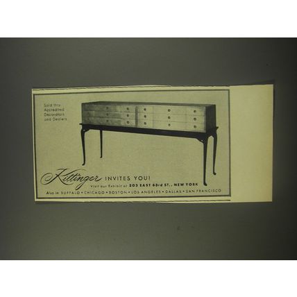 1956 Kittinger Furniture Advertisement - Kittinger Invites You!