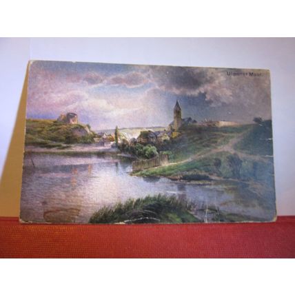 ULMENER MAAR, MENER, EIFEL, GERMANY unused antique postcard #