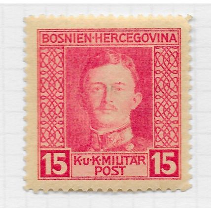 BOSNIA 1917 mint hinged 15H charles