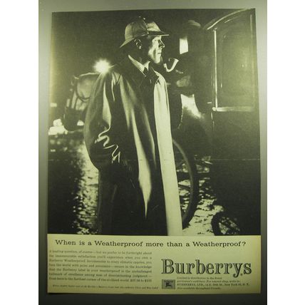 1958 Burberrys Weatherproof Coat Advertisement