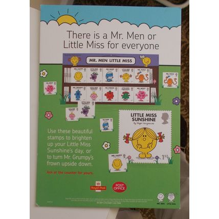 GREAT BRITAIN MR.MEN/LITTLE MIS ROYAL MAIL ADVERTISING STAND