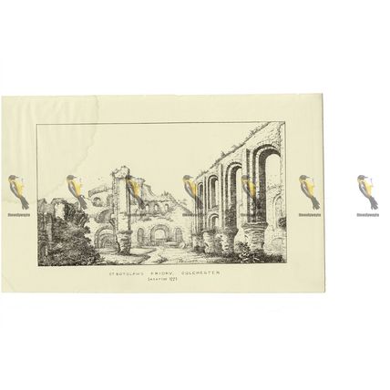 St Botolphs Priory, Colchester, Interior,1771, Book Illustration (Print), c1873