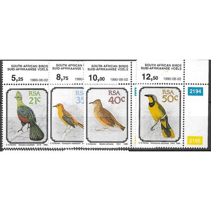 1990 SG 710/713 - MNH (**) - BIRD