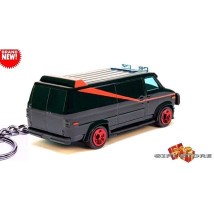 HTF RARE KEYCHAIN BLACK GMC A TEAM VANDURA VAN CUSTOM Ltd Ed. GREAT GIFT