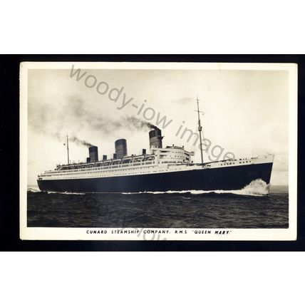 LS2746 - Cunard Steamship Co. Liner - Queen Mary - built 1936 - postcard