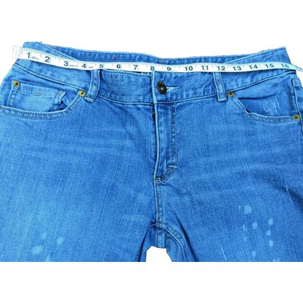 Mossimo Supply Co. Women's Jeans Size 15 Distressed Bleached Light Wash Jeans