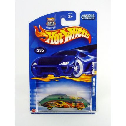 Hot Wheels Phantom Corsair #235 Green Die-Cast Car 2002