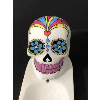 day of the dead white insence holder
