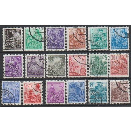 Mi 362/379 used 1953 Cat € 130
