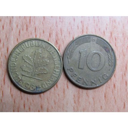 1981d 10 Pfennig Germany Coin