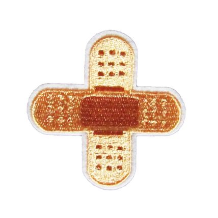 Plaster Embroidered First Aid Bandage Patch Iron or Sew On Badge 6.7cm P157