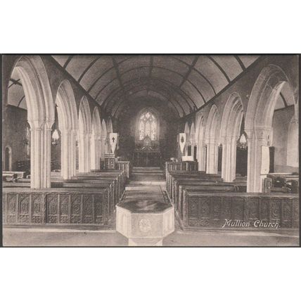 Mullion Church, Cornwall, c.1910 - Frith's Postcard