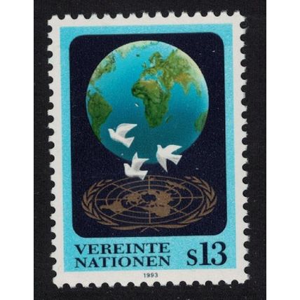 UN Vienna Globe Doves and UN Emblem 1993 MNH SG#V146