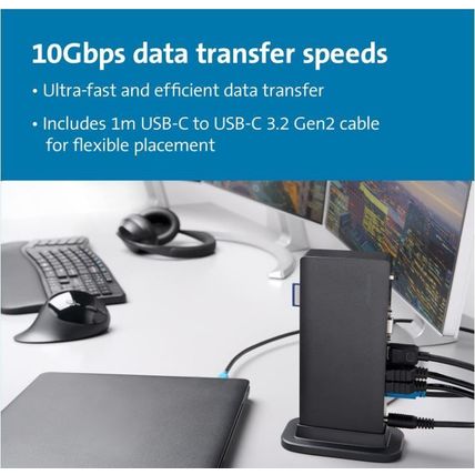 Kensington-Triple Video Driverless Docking Station for Dell HP Lenovo, Acer ASUS