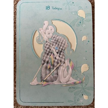 Me To You Tatty Teddy Âge 18 18th Birthday Card