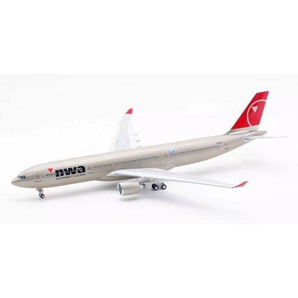 A330-323 NORTHWEST AIRLINES N806NW W/STAND WB MODELS B333806NW 1/200
