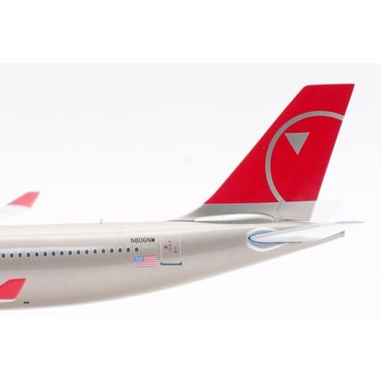 A330-323 NORTHWEST AIRLINES N806NW W/STAND WB MODELS B333806NW 1/200