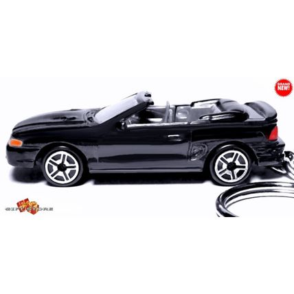 RARE KEYCHAIN BLACK 1994~98 FORD MUSTANG CONVERTIBLE ❤️GREAT GIFT❤️