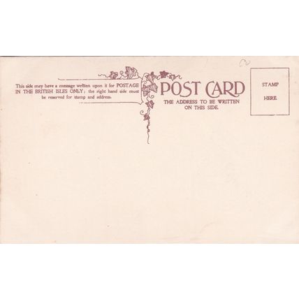 B826 CALDER ABBEY. HERALDIC . PRINTED POSTCARD