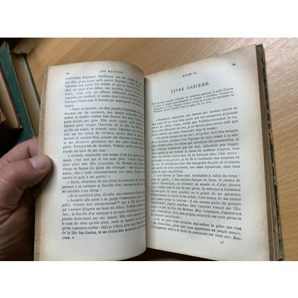 RARE* ANTIQUE CHATEAUBRIAND "LES MARTYRS" RELIGIOUS FRENCH BOOK (P4)