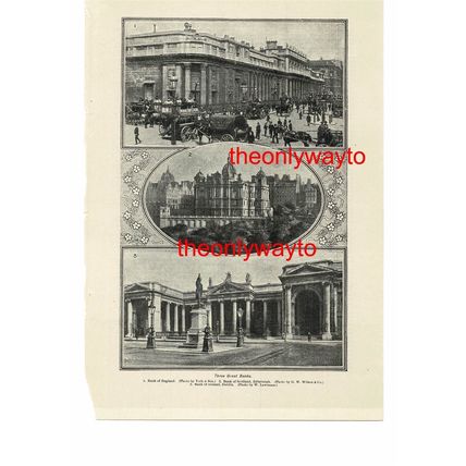 Three Great Banks, England, Scotland & Ireland, Book Illustration (Print), c1907