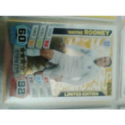 match attax world cup 2014 limited edition wayne rooney le1