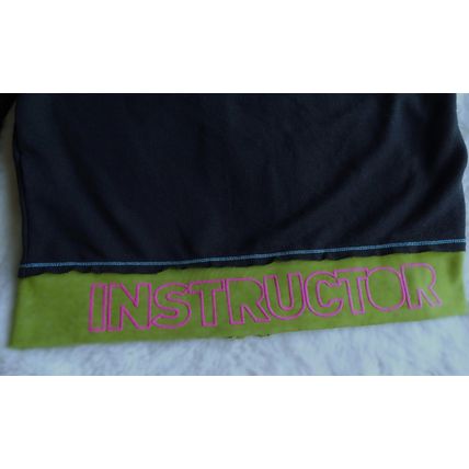 Zumba Long sleeve zip up Instructor Hoodie Sweat Top Black Multi S