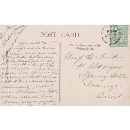EC291 WESTON SUPER MARE -MARINE PARADE . R/P POSTCARD