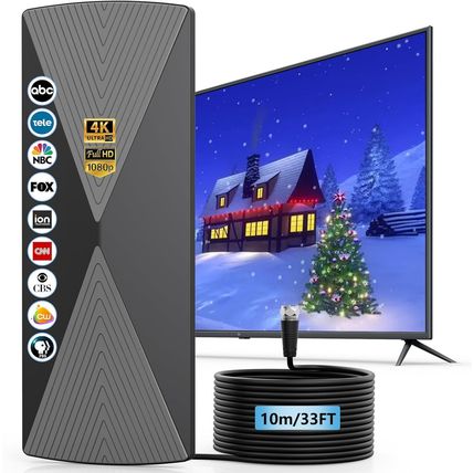 2025 TV Antenna,1200+ Miles Long Range TV Antenna, HD Digital TV Antenna Indoor