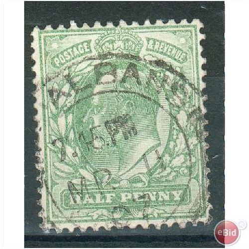 GB stamps 1902-10 -1/2d SG215 St Albans cancel 11
