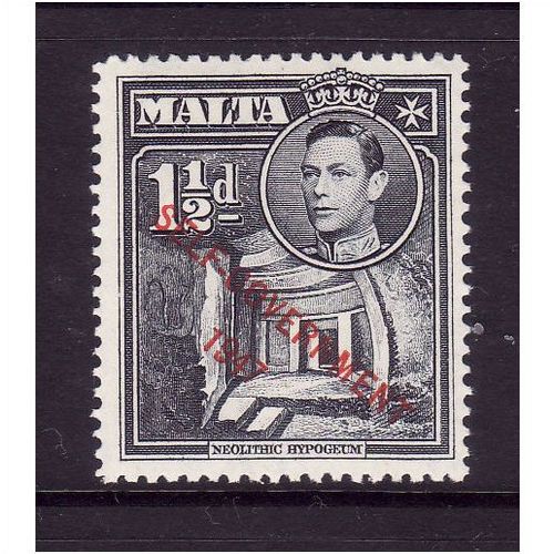 MALTA 1948 SG 237 1 1/2d BLUE BLACK U/M MINT #2