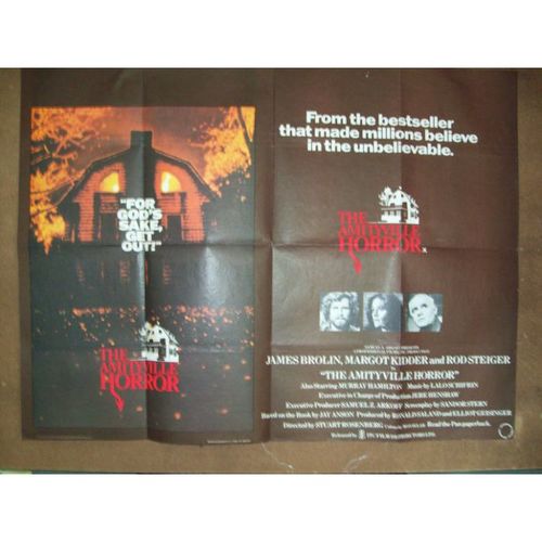 THE AMITYVILLE HORROR James Brolin, Margot Kidder, Rod Steiger Quad Poster