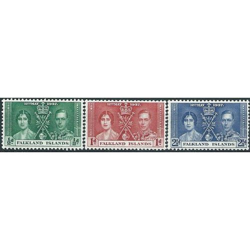 Falkland Islands 1937 Coronation Set SG143-145 Mounted Mint ..