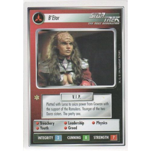 CCG - STAR TREK: PREMIERE UNLIMITED - B'ETOR (1994) RARE