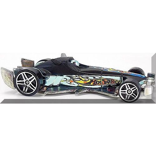 Hot Wheels - F-Racer: 2004 First Editions #30/100 - Collector #030 *Blue Chrome*