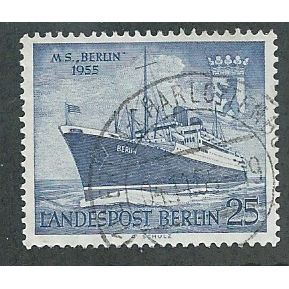 BERLIN -1955 25pf 'BERLIN ( LINER)' FINE USED (EBID49-664)