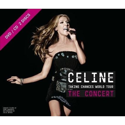 Celine Dion World Tour Taking Chances 2010 DVD & CD 2 Disc Set Live Concert Show