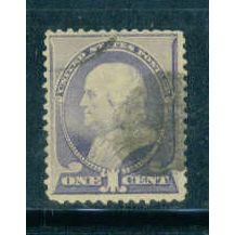 Used 212 1c Benjamin Franklin Just Clears M01478