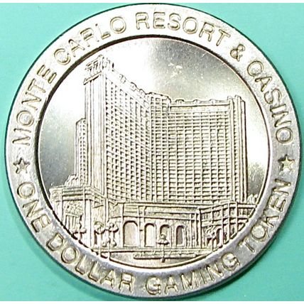 Monte Carlo. $1 Casino Token. Las Vegas, NV. 34A.