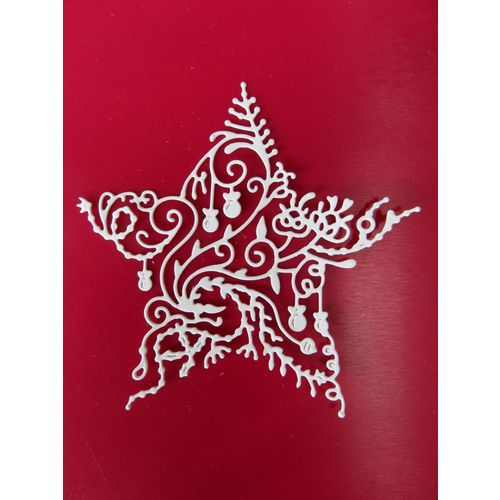 6 x Tattered Lace Die Cuts Festive Star
