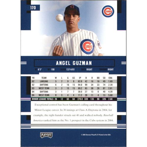 2005 Playoff Prestige Angel Guzman- PROSPECT - #170