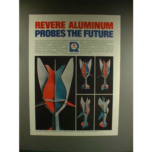1967 Revere Aluminum Ad w/ Art by Ezio Martinelli