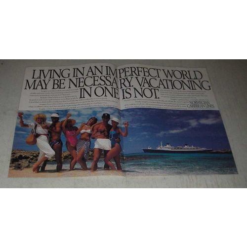 1987 Norwegian Caribbean Lines Ad - Living in an Imperfect World