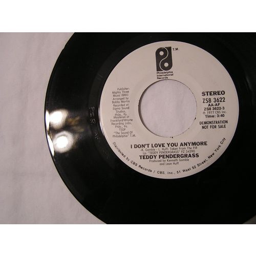 Teddy Pendergrass Promo 45-I DON'T LOVE YOU ANYMORE STEREO/MONO