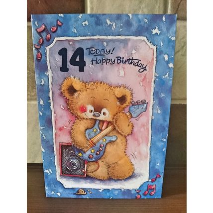 Age 14 Birthday Card - ( CHEAP COLLECTION ONLY CARDS ) - 004