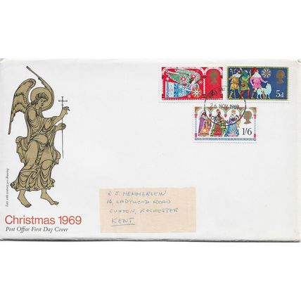 GB 1969 Christmas GPO FDC London W1 pm