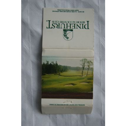 Matchbook cover Pinehurst Resort & Country Club ref.3