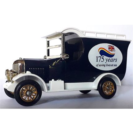 BOXED Model * ROYAL LIFEBOAT 175 yrs BULL-NOSED MORRIS VAN LLEDO 1999 VERY GOOD