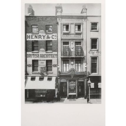 Victorian Bohemian Restaurant on Strand London Award Postcard